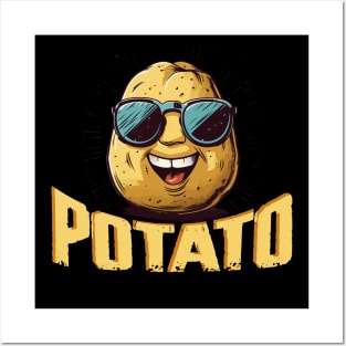 Funny Happy Potato Posters and Art